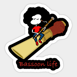 Bassoon reed Sticker